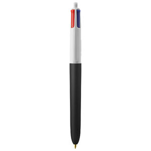Stylo BIC® publicitaire | 4 couleurs Soft avec tour de cou | KelCom White Black Soft 2