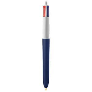 Stylo BIC® publicitaire | 4 couleurs Soft avec tour de cou | KelCom White Navy Blue Soft 1