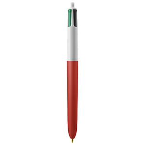 Stylo BIC® publicitaire | 4 couleurs Soft avec tour de cou | KelCom White Red Soft 1