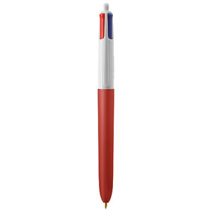 Stylo BIC® publicitaire | 4 couleurs Soft avec tour de cou | KelCom White Red Soft 2