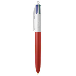 Stylo BIC® publicitaire | 4 couleurs Soft avec tour de cou | KelCom White Red Soft 3