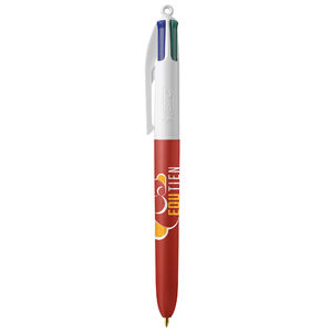 Stylo BIC® publicitaire | 4 couleurs Soft | KelCom White Red Soft 1