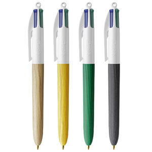 Stylo BIC® publicitaire | 4 couleurs Wood Style | KelCom 2