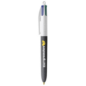 Stylo BIC® publicitaire | 4 couleurs Wood Style | KelCom White Black Wood