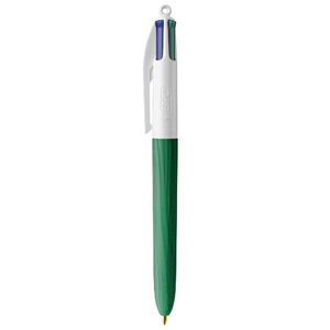 Stylo BIC® publicitaire | 4 couleurs Wood Style | KelCom White Green Wood 4