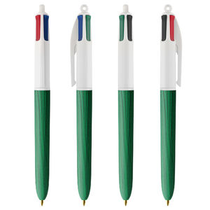Stylo BIC® publicitaire | 4 couleurs Wood Style | KelCom White Green Wood 6