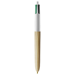 Stylo BIC® publicitaire | 4 couleurs Wood Style | KelCom White Natural Wood 2