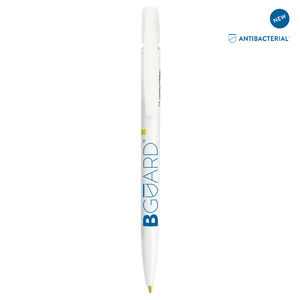 Stylo BIC® publicitaire | Media Clic BGUARD™ Antibactérien | KelCom White Bguard 1