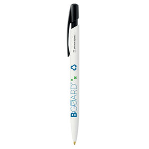 Stylo BIC® publicitaire | Media Clic BGUARD™ Antimicrobien | KelCom Blanc recyclé 1