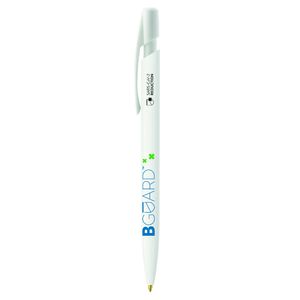 Stylo BIC® publicitaire | Media Clic BGUARD™ SARS-CoV-2 | KelCom White Bguard