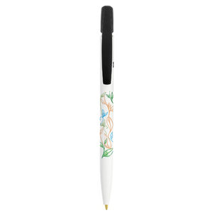 Stylo BIC® publicitaire | Media Clic BIO Based ballpen | KelCom Blanc