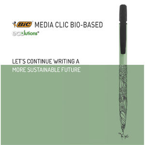 Stylo BIC® publicitaire | Media Clic BIO Based ballpen | KelCom Blanc 3