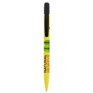 Stylo BIC® publicitaire | Media Clic BIO Based ballpen | KelCom Jaune