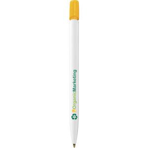 Stylo BIC® publicitaire | Media Clic Ecolutions® bille | KelCom Blanc recyclé 2