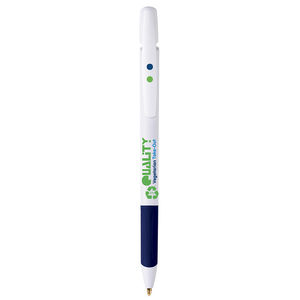 Stylo BIC® publicitaire | Media Clic Grip Ecolutions® bille | KelCom Blanc