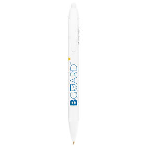 Stylo BIC® publicitaire | Wide Body™ BGUARD™ Antibactérien | KelCom White Bguard 1