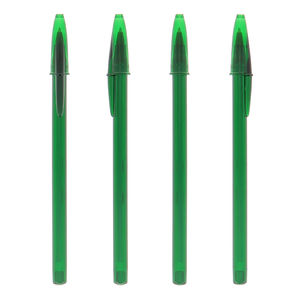 Stylo Bille BIC® Publicitaire | Stylo Personnalisé | KelCom Clear Light Green