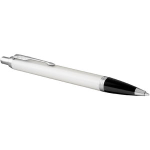 Stylo bille publicitaire | Parker® : IM | KelCom Blanc Argent