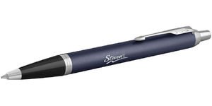 Stylo bille publicitaire | Parker® : IM | KelCom Bleu Argent 2