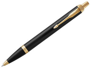 Stylo bille publicitaire | Parker® : IM | KelCom Noir Doré 1