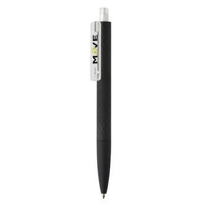 X3 STB | Stylo bille publicitaire | KelCom Transparent Noir 3