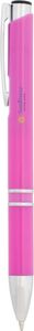 Stylo bille en plastique ABS Moneta | Stylo publicitaire | KelCom Magenta 1