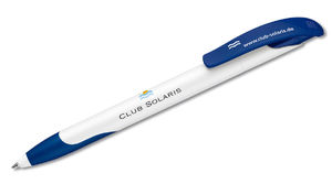 Challenger Basic SG | Stylo bille publicitaire | KelCom Blanc Bleu foncé