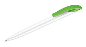 Challenger Basic | Stylo bille publicitaire | KelCom Blanc Vert Clair