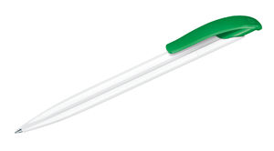 Challenger Basic | Stylo bille publicitaire | KelCom Blanc Vert