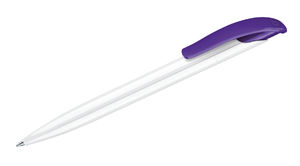 Challenger Basic | Stylo bille publicitaire | KelCom Blanc Violet