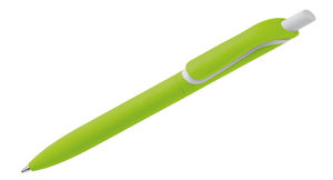 Stylo bille publicitaire | Click Shadow Rubber | KelCom Vert Clair