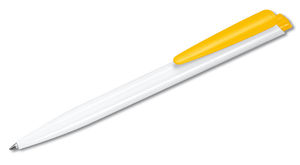 Dart Basic | Stylo bille publicitaire | KelCom Blanc Jaune