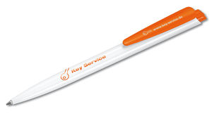 Dart Basic | Stylo bille publicitaire | KelCom Blanc Orange