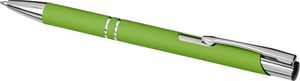 Stylo bille doux au toucher Moneta | Stylo publicitaire | KelCom Citron Vert 4