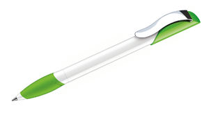 Hattrix Polished Basic SB CM | Stylo bille publicitaire | KelCom Blanc Vert Clair