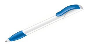 Hattrix Polished Basic SB | Stylo bille publicitaire | KelCom Blanc Bleu