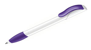 Hattrix Polished Basic SB | Stylo bille publicitaire | KelCom Blanc Violet