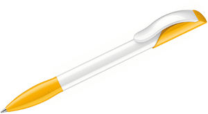 Hattrix Polished Basic | Stylo bille publicitaire | KelCom Blanc Jaune