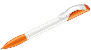 Hattrix Polished Basic | Stylo bille publicitaire | KelCom Blanc Orange