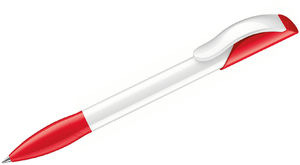 Hattrix Polished Basic | Stylo bille publicitaire | KelCom Blanc Rouge