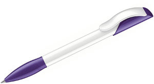 Hattrix Polished Basic | Stylo bille publicitaire | KelCom Blanc Violet