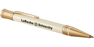 Stylo bille publicitaire | Parker® : Duofold Premium | KelCom Ivory white 2