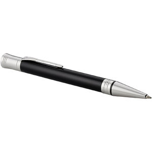 Stylo bille publicitaire | Parker® : Duofold Premium | KelCom Noir Chrome