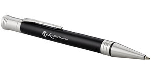 Stylo bille publicitaire | Parker® : Duofold Premium | KelCom Noir Chrome 2