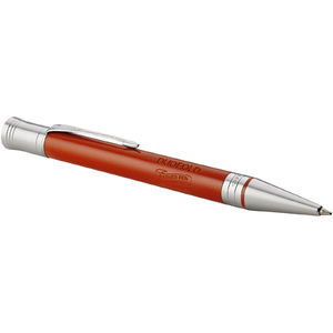 Stylo bille publicitaire | Parker® : Duofold Premium | KelCom Rouge Argent