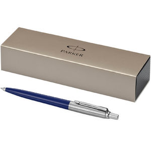 Stylo bille publicitaire | Parker® : Jotter Plastique | KelCom Bleu Argent