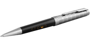 Stylo bille publicitaire | Parker® : Premier | KelCom Noir Argent 1