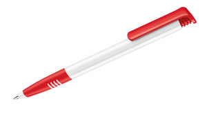 Super Hit Basic SG | Stylo bille publicitaire | KelCom Blanc Rouge clair