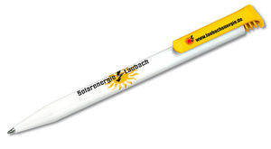 Super Hit Basic | Stylo bille publicitaire | KelCom Blanc Jaune