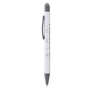 Bowie Softy Stylet Antimicrobien | Stylo bille publicitaire | KelCom Blanc 1